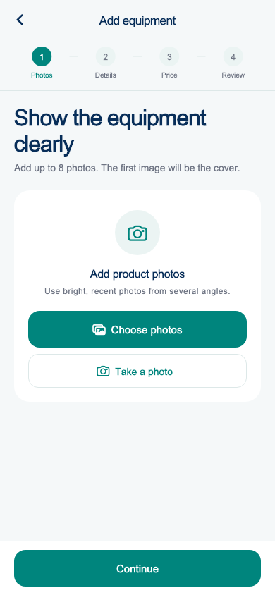 MED-SURG step-by-step listing screen
